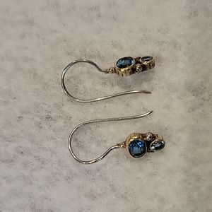 Blue topaz earrings